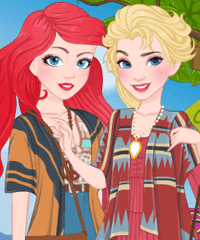 Princess Boho Look Dress Up Game