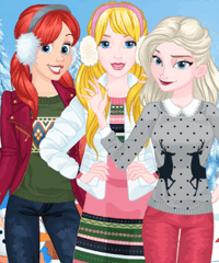 Princess Winter Spree Dress Up Game