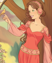 Mucha Maiden Dress Up Game
