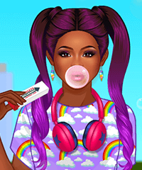 Blowing Bubbles Dress Up Game