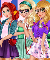 Disney Princess Hipsters Game - Ariel, Rapunzel and Cinderella ...