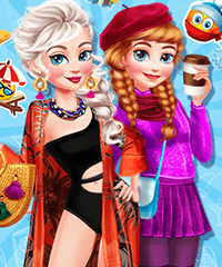 frozen sisters dress up