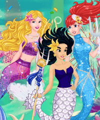 Princess Mermaid Party Dress Up Game