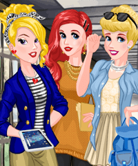 Princess Back To College Dress Up Game