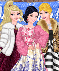 Princesses Welcome Winter Ball Dress Up Game