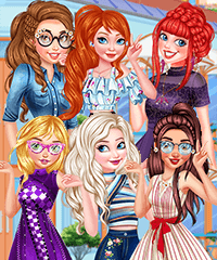 Princesses Summer Touch Dress Up Game