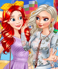 Fashion Princesses and Balloon Festival Dress Up Game