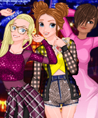 Princess Club Night Party Dress Up Game