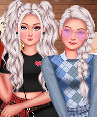 Princesses from Rebel to Preppy Dress Up Game