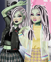 Monster High Punk vs Pastel Dress Up Game