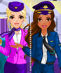 Pilot vs Stewardess Dress Up Game