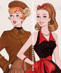 1950s Fashion Dress Up Game