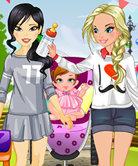 BFF and Baby Dress Up Game