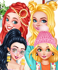 Princesses Easter Squad Dress Up and Decorate Game