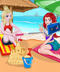 Princess Beach Party Dress Up Game