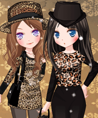 animal print dress up game