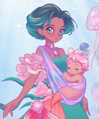 Coral Guardian Mermaid Character Creator Game