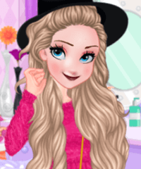 Elsa Metallic Skirts Dress Up Game