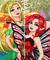 Create fairies with Vintage Fairies Dress Up Game! #fairy #dressup #ga