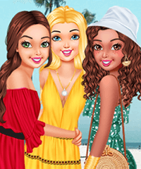 barbie summer dress up games