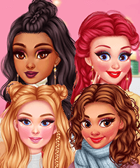 Princesses Cozy and Chic Looks Dress Up Game