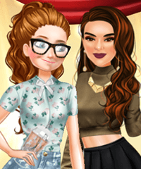 Stars and Royals BFFs Kendall and Anna Dress Up Game