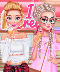 Princess We Love Icecream Dress Up Game