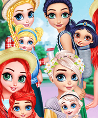 Princesses Baby Wearing Fun Dress Up Game