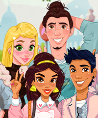 Princess Double Date Dress Up Game