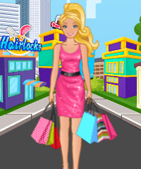 barbie shopping dress up games