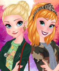 Anna and Elsa Autumn Trends Game