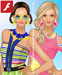 Beach Fashion Party Dress Up Game