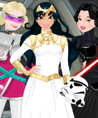 Princess in Space Dress Up Game