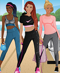 BFF Fitness Besties Dress Up Game
