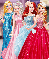 Queen of Glitter Prom Ball Dress Up Game