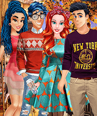 Princesses Double Date in Paris Dress Up Game