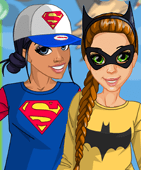 Party with the Superheroes Dress Up Game