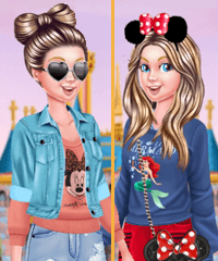 At Disneyland with Barbie Dress Up Game