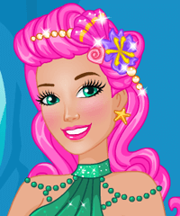 barbie mermaid dress up games