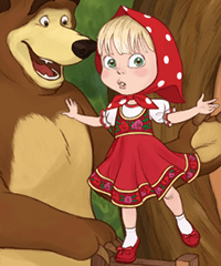 Masha and the Bear Dress Up Game
