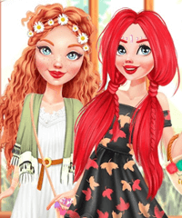 Disney Boho Redheads Hairstyles Game