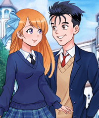 Play Anime school girl dress up game